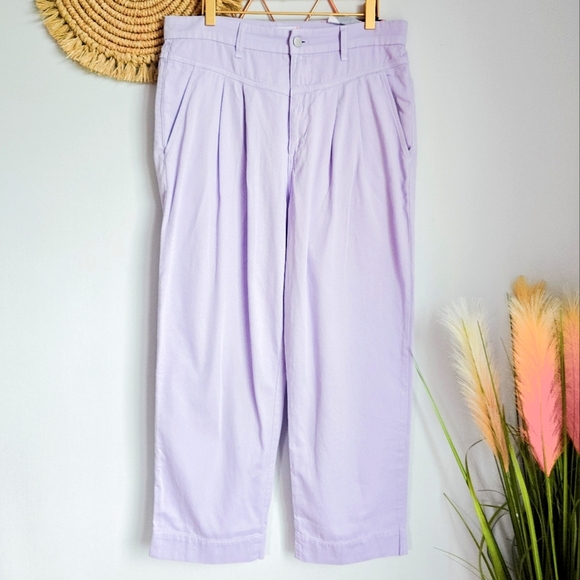 SUNDRY, New, Revolve High Waist Pleated Lavender Trouser Pants Womens Size 30 - Picture 2 of 15